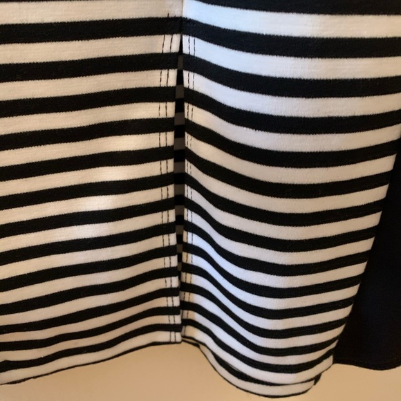 Black and White Form Fitting Material Girl Dress - Picture 7 of 10
